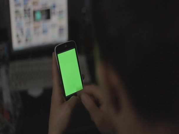 Клітинка з зеленим екраном — стокове відео