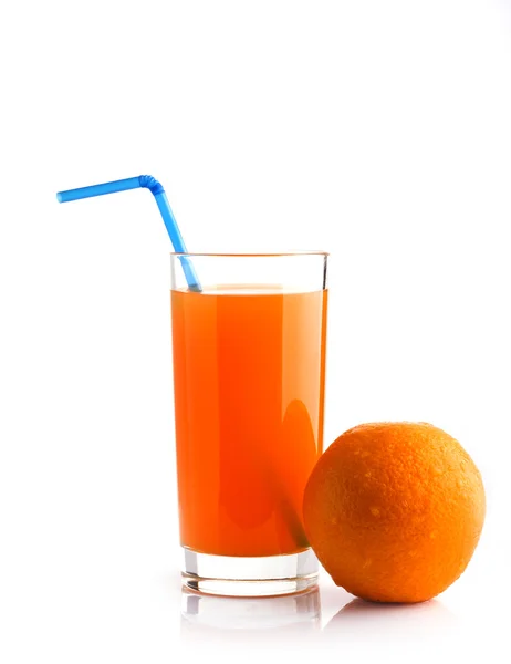 Orange juice in a glass — Stock Photo, Image