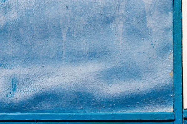 Mavi boya duvar — Stok fotoğraf