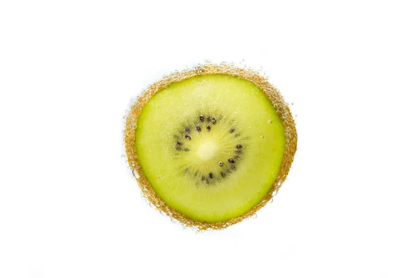 Kiwi con burbujas de agua —  Fotos de Stock