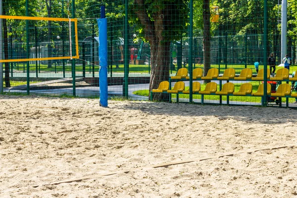 Aire de jeux beach volley — Photo