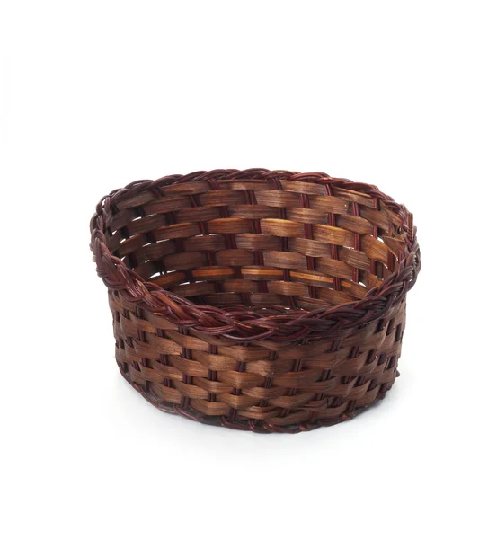 Empty wicker basket — Stock Photo, Image