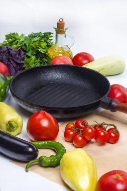 sebzeli ızgara tava