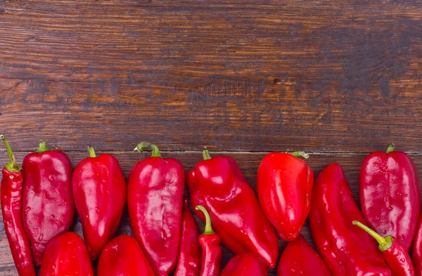 Ώριμα κόκκινες πιπεριές — Φωτογραφία Αρχείου