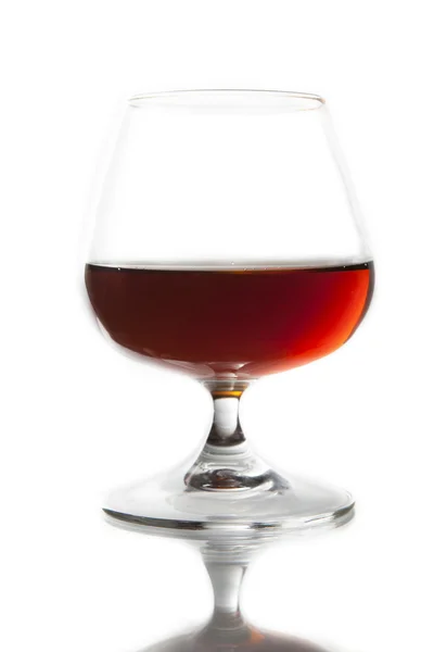 Glass with drink red — Stock Photo, Image