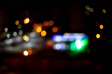 çok renkli şehir ışıkları, soyut bulanık arkaplan