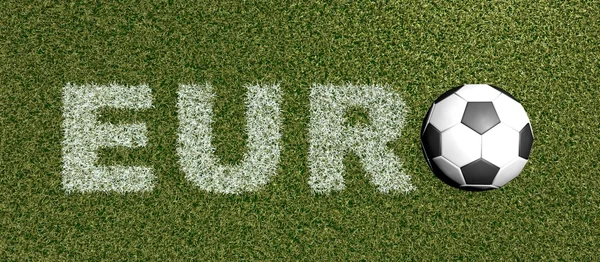 EUR - futbol sahasındaki çim harfler