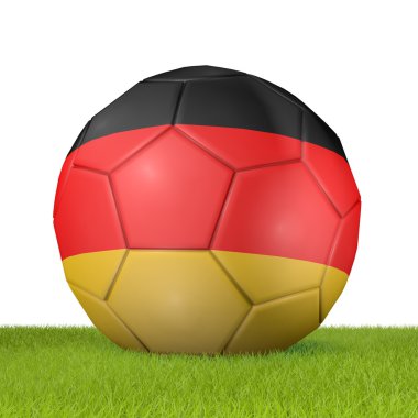 Futbol - Almanya -2 - 3d render bayrağı
