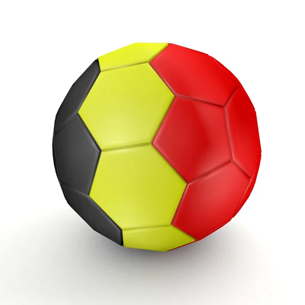 Futbol - bayrak - 3d render, Belçika