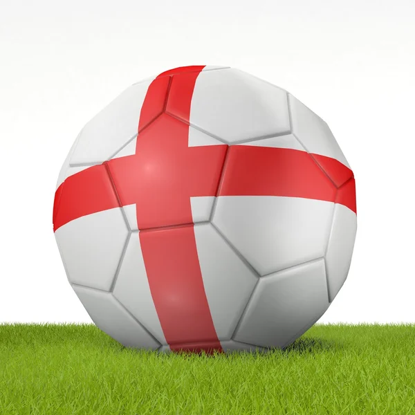 Fußball - Flagge Englands 2 - 3D-Darstellung — Stockfoto