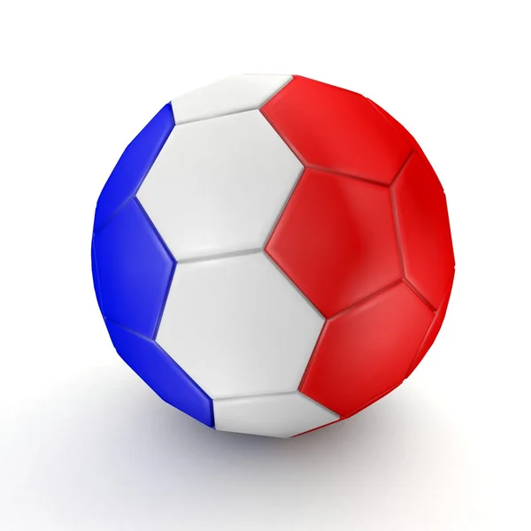 Football - flag of France - 3D rendering — Stock Photo, Image