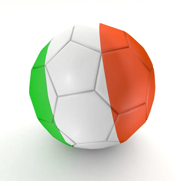 Futbol - İrlanda -2 - 3d render bayrağı