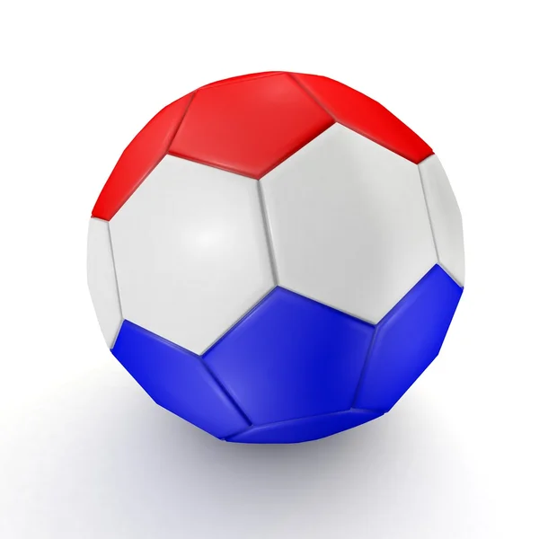 Sepak bola - bendera Belanda - rendering 3D — Stok Foto