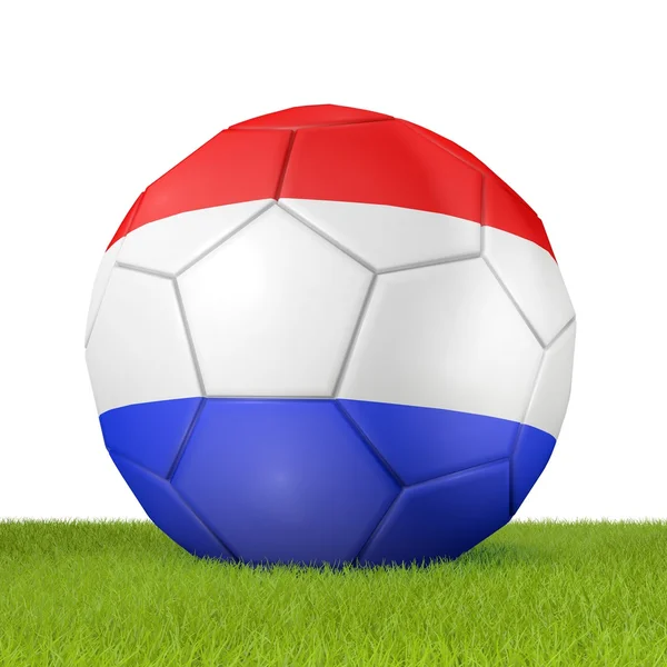 Labdarúgás - Hollandia -3 - 3d rendering zászlaja — Stock Fotó