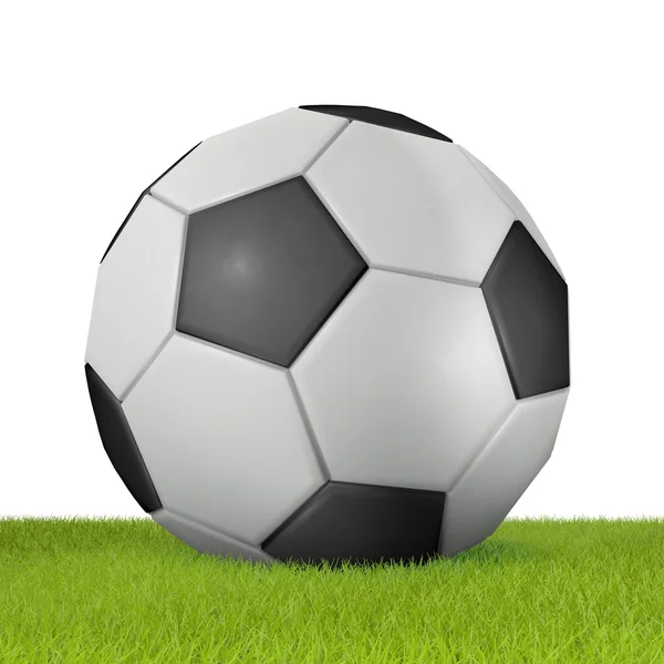 Futbol beyaz arka plan 3 - 3d render ile