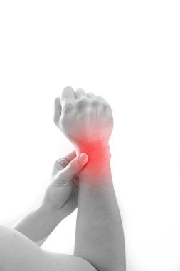 Man wrist pain.