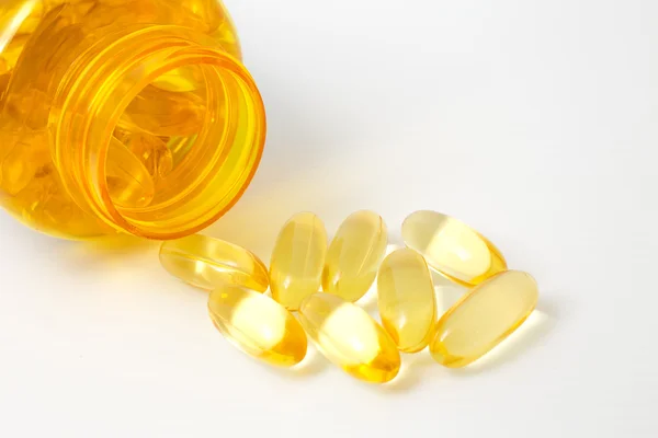 Fish Oil Omega3 capsules. — Stock Photo, Image