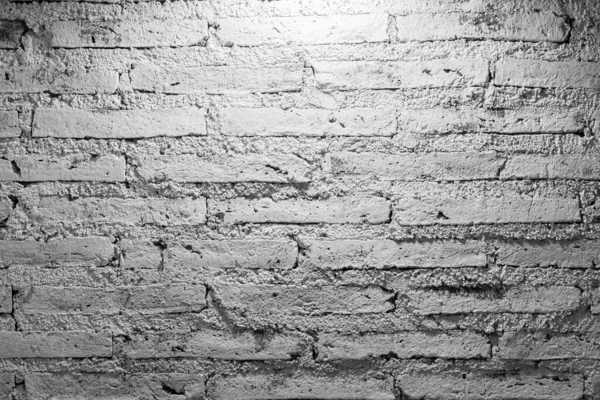 暗い光影と白いレンガの壁テクスチャ壁紙の背景を構築するための日陰 — ストック写真