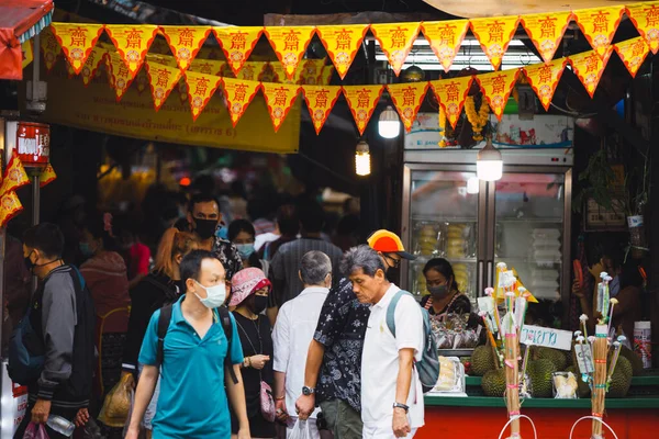 Personas Comprando Comida Vegana Venta Solo Durante Festival Vegetariano Festival — Foto de Stock