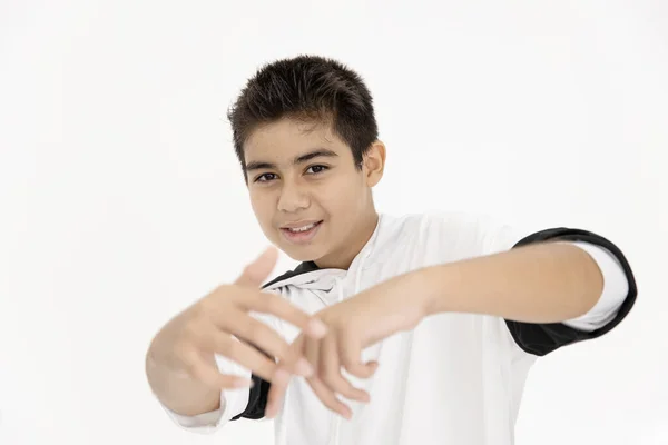 Primo Piano Asiatico Teen Boy Adolescente Danza Hiphop Bambini Godono — Foto Stock