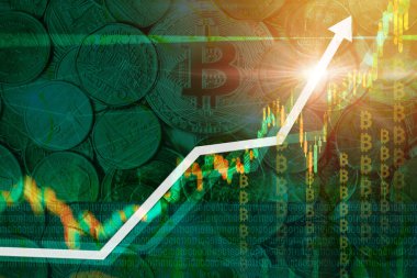 Bitcoin kripto piyasa değeri yükselişe geçti. Kurtarılan yüksek değere ulaştı. Hedeflenen tavan kavramının rekorunu kırma yolunda geri git.