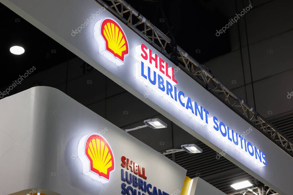 Shell plc, Shell Lubricant solutions, is a British multinational oil and gas company, headquartered in London, United Kingdom. 10 September 2025, Bangkok, THAILAND.