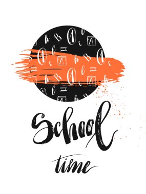 Okul eğitimi vektör sanat ikonlarına geri dönelim. Düz üniversite unsurları ayarlandı. Çalışma tasarımınız için şablon palet sembolleri.