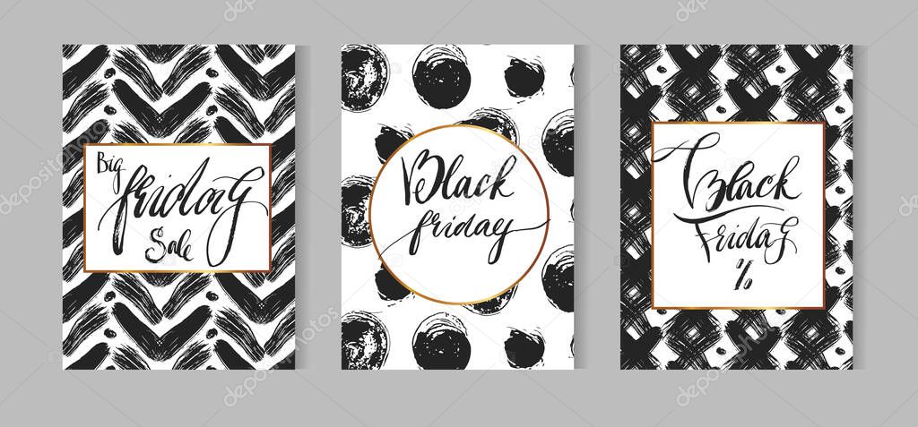 Black friday sale background. Black white lights bokeh background. Vector illustration