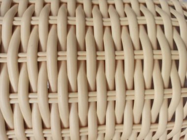 Hasırdan yapılmış sepet, beyaza boyanmış, arka plan olarak kullanılacak..