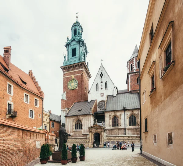 Aziz Stanislaus Kraliyet Archcathedral Bazilikası ve Wenceslaus Krakow Wawel tepe üzerinde — Stok fotoğraf