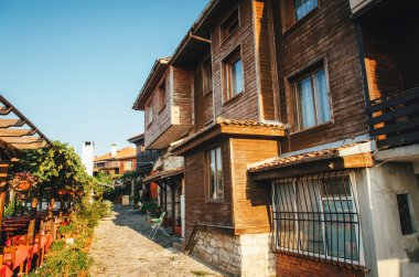 Nessebar, Bulgaristan antik şehirdeki tipik ev