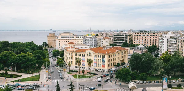 Thessaloniki, Grekland - 27 maj 2015: Vita tornet i Thessaloniki, Grekland — Stockfoto