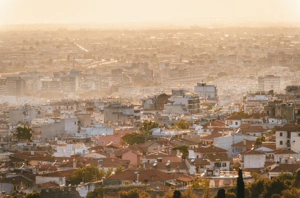 Panorama Flygfoto över staden Thessaloniki, Grekland — Stockfoto