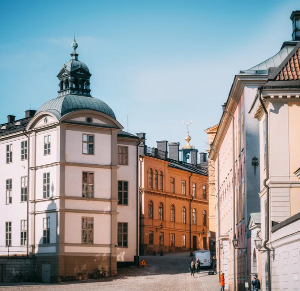 Eski Stockholm şehir manzarasına. Birger Jarls tower görünüm. — Stok fotoğraf