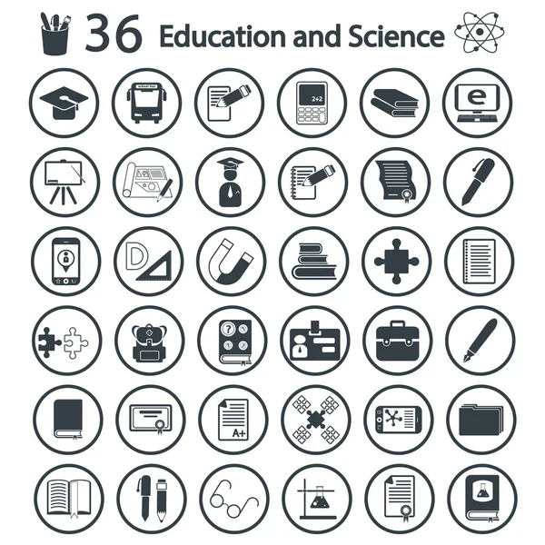 Eğitim ve bilim Icons set