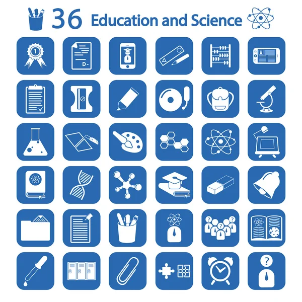 Eğitim ve bilim Icons set