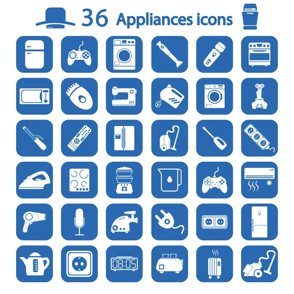 Groot huishoudelijk icons set — Stockvector