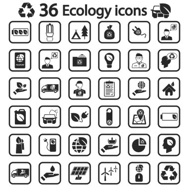 Büyük ekoloji Icon set