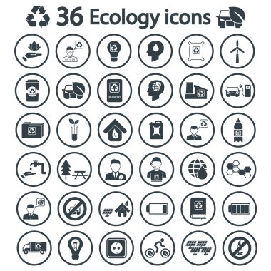 Büyük ekoloji Icon set