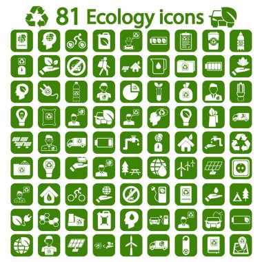 Büyük ekoloji Icon set