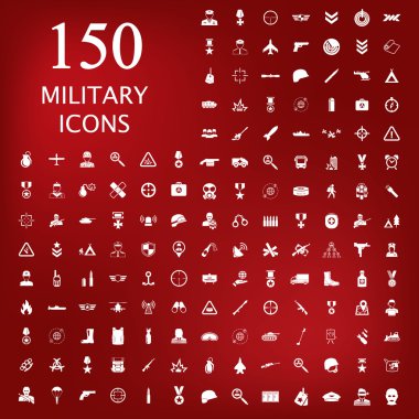 Military icon set icon clipart