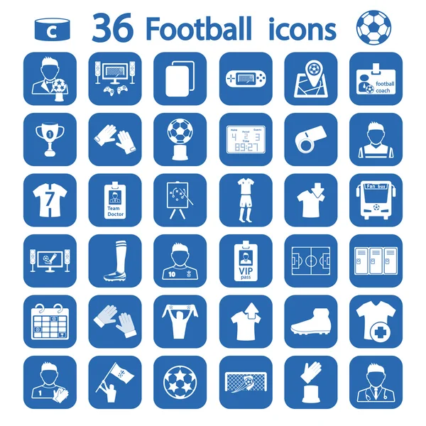 büyük futbol Icon set