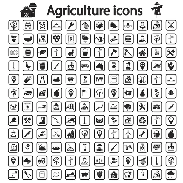 Agriculture icon set — Stock Vector