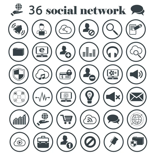 Sosyal Ağ Icon set