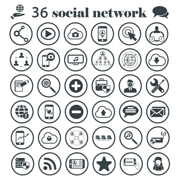 Sosyal Ağ Icon set
