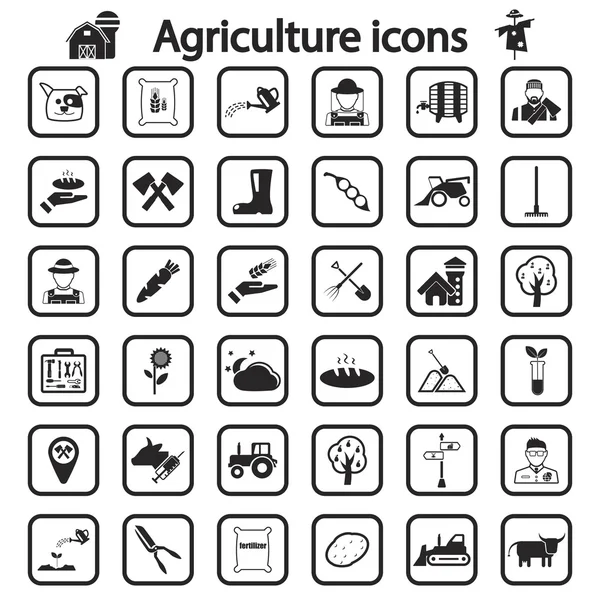 Conjunto de icono Agricultura — Vector de stock