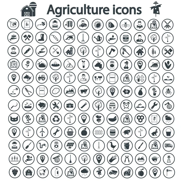 Ensemble d'icône agriculture — Image vectorielle