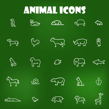 büyük aninal Icon set