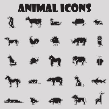 büyük aninal Icon set