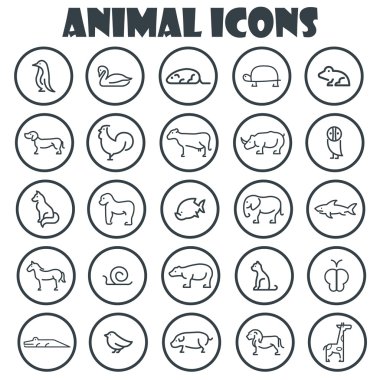 büyük aninal Icon set